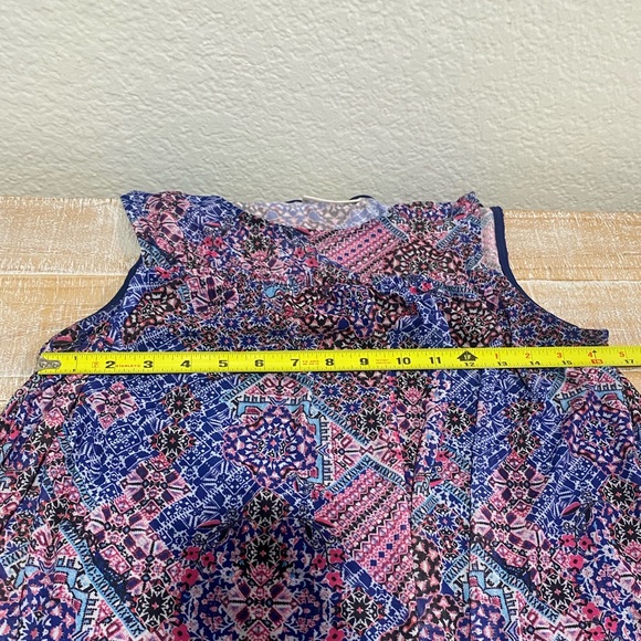 Bobbie Brooks Multi Color Sheer Lined Tank Top - Picture 3 of 7